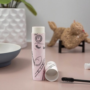 Eco-friendly Custom Cylinder Precious Cosmetics Packaging Box Kraft Paper Tube Luxurious for Eyebrow Pencil <b>Mascara</b> Packaging - Product Image 1