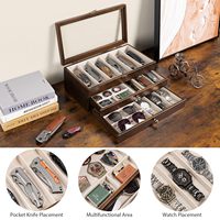 3-lagige Taschen messer Vitrine Hochwertige Aufbewahrung sbox Messer Vitrine Glas messer Vitrine Vitrine