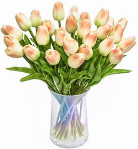 Fleurs artificielles pour tulipes PU, 10/30 pièces, <span class=keywords><strong>Bouquet</strong></span> de fleurs en Latex, véritables tactile, décoration de maison pour fête de <span class=keywords><strong>mariage</strong></span>, bureau - Product Image 3