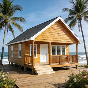 <span class=keywords><strong>Casa</strong></span> de Madera Prefabricada para Exportación, Villa Prefabricada junto al Mar, Estructura de Madera Sólida, Diseño de <span class=keywords><strong>Casa</strong></span> con Vista al Océano - Product Image 2