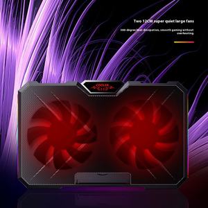 แท่นรองโน้<span class=keywords><strong>ต</strong></span>บุ๊กขนาด 17 นิ้ว พร้อมพัดลมระบายความร้อน 4 <span class=keywords><strong>ต</strong></span>ัว ไฟ RGB ขนาดใหญ่ วัสดุพลาสติกทนทาน ระบบระบายความร้อนด้วยอากาศ - Product Image 1