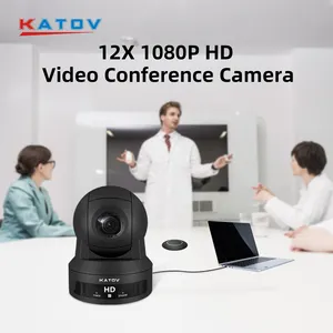 KATO VISION 12Xズームip ptz sdirtspカメラ (ライブストリーミングビデオ用) h264MJPEG、ビデオ会議カメラ
