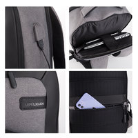 OEM-funda antirrobo para ordenador portátil, bolsa ligera resistente al agua con usb y cierre tsa, Color personalizado