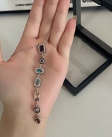 Collar con Colgante de Piedra de Chakra, Superventas, para Hombre y Mujer, Joyería Boho, Regalo, Collar de Acero Inoxidable con Incrustaciones de Cristal de los Siete Chakras