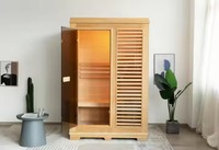 Grosir Pabrik kabinet Sauna luar ruangan pribadi kecil ruang uap tradisional rumah untuk 1 orang