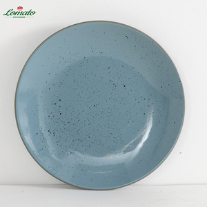 Juego de cerámica esmaltada de ceniza de bambú hecha a mano Colección de platos y platos ecológicos Apto para microondas y lavavajillas - Product Image 5