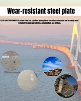 Norme laminée à chaud résistante à l'usure de la plaque d'acier ASTM avec des services de soudure et de recourbement pour des applications de plat de conteneur/bateau/chaudière