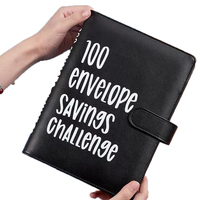 Benutzer definierte A5 Umschläge Gelds ammlung Album Saving Challenge Ring Binder mit Budget Book Folder und Cash Envelopes