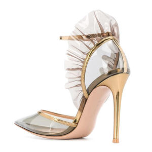 Zapatillas De Tacon Mujer femmes gelée talons hauts sandales 2023 dames talons transparents chaussures talons personnalisés pompes avec Logo - Product Image 5