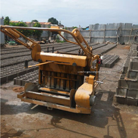 Machine à fabriquer des blocs de pavés creux et pleins emboîtables LONTA QM4-45 de 4, 5, 6 et 8 pouces pour la fabrication de briques en ciment et béton
