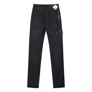 Jeans Amiry de haute qualité, déchirés, bleus, à séchage rapide, décontractés, coupe crayon, pour hommes, vente en gros d'usine, jeans en denim personnalisables, délavés - Product Image 6