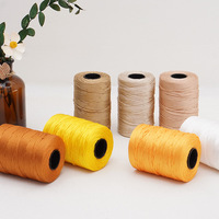 150g 2.5mm 165 Meters Dyed Flat Polypropylene Summer Hat Yarn Knitting Crocheting DIY Hand Knitted Hat Crochet Yarn
