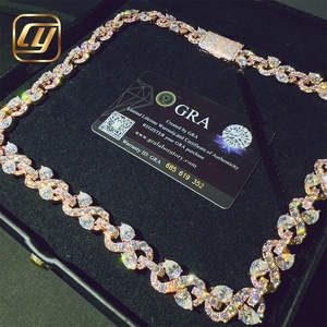 Collar de Plata de Ley 925 con Cadena Cubana Miami de 13 mm, Estilo Hip Hop, con Incrustaciones de Diamantes Moissanite VVS Certificados por GRA - Product Image 2
