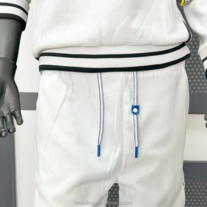 Tùy Chỉnh Đường Kính 0.5Cm ABS Màu Đen Trắng Dây Rút Áo Polyester Vẽ Chuỗi - Product Image 5