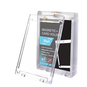 Estuche Protector Rígido Transparente con Cierre Magnético de 35PT para Tarjetas Coleccionables de Baloncesto TCG, con Protección UV - Product Image 1