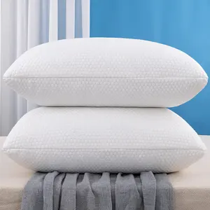 Sleeper Custom Memory Foam Set Of 2 Pack Standard Size Cooling Bed Pillows Adjustable Loft Washable Sleeper Pillows