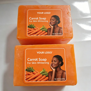Carrot <b>Soap</b> For Skin Whitening 200g <b>Soap</b> Bars Private Label Low MOQ Wholesales To Africa Dark Spot Remover - Product Image 2