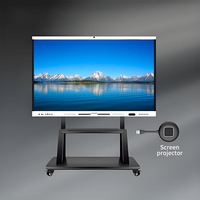 Tableau interactif intelligent BOE 55 65 75 86 98 110 pouces, Android 4K, tactile capacitif, pour usage scolaire
