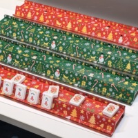 Supports de Mahjong festonnés en gros Himore avec poussoirs, supports de Mahjong de Noël, supports de Mahjong de haute qualité, supports de Mahjong à faible MOQ 20