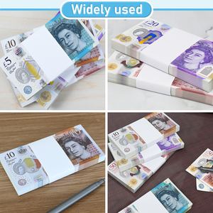 Bandes blanches vierges pour billets, en papier kraft robuste, autocollantes, faciles à utiliser pour l'emballage de l'argent liquide - Product Image 5