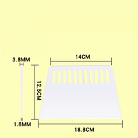 Spatule flexible en plastique couleur porcelaine pour enduit, mastic, résine époxy et travaux de bricolage