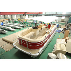 Premier Large 16/19/22/25ft Triple Ponton Bateaux Hors-Bord Moteur Yacht à <span class=keywords><strong>Voile</strong></span> pour la Pêche En Aluminium Coque Matériel <span class=keywords><strong>6m</strong></span> Longueur - Product Image 4