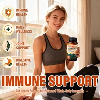 Comprimés à croquer de Curcuma et Curcumine avec Gingembre, Poivre Noir, Boswellia, Vitamines C et D3, Agrumes Tropicaux, 90 unités, OEM ODM
