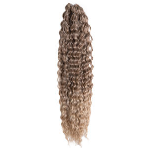 Extensions de cheveux synthétiques ARIEL en <span class=keywords><strong>fibre</strong></span> protéinée, ondulées profondes/ondulées, résistantes à la chaleur, tissées à la machine, double trame - Product Image 4