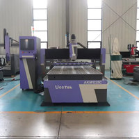 Machine à bois haute performance 1325 pour la menuiserie, la fabrication de portes en bois et de meubles, outil de traitement du bois AKM1325C ATC CNC Router