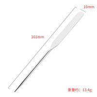 Acier inoxydable Gel Polonais Mélangeur Colle Picker Cosmétique Liquide Fond De Teint Grattoir Nail Couleur Stiriing Spatule Nail Accessoires