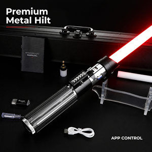 Sabre laser de duel lourd Nexussabers EP5 Darth Vader avec poignée métallique et mouvement fluide, <span class=keywords><strong>épée</strong></span> laser lumineuse pour <span class=keywords><strong>Star</strong></span> <span class=keywords><strong>Wars</strong></span> - Product Image 1