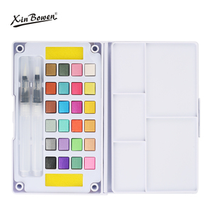 Xin Bowen Haute-fin Et Exquis Solide Peinture Ensemble Avec Pinceau à L'eau 12-18-24-36 Couleur Enfants Pour L'eau Couleur Art Peinture - Product Image 3