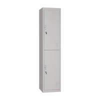 Armoire métallique à 2 portes simples en acier pour chambre et salon