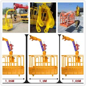 360 מסתובב כפול עבודה פלטפורמת עבודה אווירית הרם הידראולי מנוף בום לגבר מעלית - Product Image 5