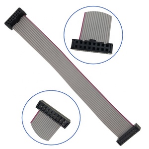 Factory Wholesale 16P 2*8Pin 2.54mm IDC Socket to FD DIP Flat <b>Ribbon</b> Cable Assemblies 2651 28awg Other <b>Wires</b> Cable Suspension - Product Image 1