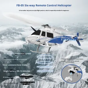 6CH 전동 2.4G 1/33 RC 플라이바리스 모델 헬리콥터 6축 자이로 기압계 고도 설정 초보자용 무선 조종 장난감 1080p - Product Image 3