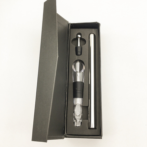 Lfgb Passed Stainless Steel Wine Chiller Sticks With Magnetic Box Stainless Steel Cooling Rod Chiller Aerator Wine Chiller Stick