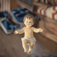 Petite figurine religieuse de la Sainte-Cène en résine peinte à la main, représentant l'Enfant Jésus, ornement de mode, décorations de Pâques