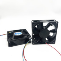 Ventilateur axial TOPFAN 80*80*25mm entièrement en aluminium 24V 48V 6200RPM IP68, ventilateur de refroidissement étanche 80mm pour applications extérieures