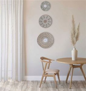 Hamac à fruits en macramé avec crochets Décoration plaque murale ronde Décorations <span class=keywords><strong>de</strong></span> salle à manger Étagère Décoration <span class=keywords><strong>de</strong></span> planche <span class=keywords><strong>de</strong></span> surf marron Plateau <span class=keywords><strong>de</strong></span> mer - Product Image 3