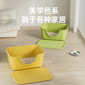 Extra <b>Large</b> Anti-Splash Cat Litter <b>Box</b>, Huge Open-Type Cat Litter <b>Box</b>, Pet Supplies Factory Dropshipping and Wholesale - Product Image 3