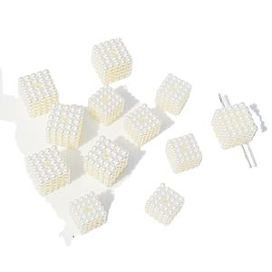 Wholesale Price DIY Handmade Earpiece Accessories ABS Natural White AAA Grade Ball Straight Hole <b>Loose</b> Baroque <b>Pearl</b> Beads - Product Image 4