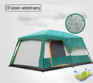 Shizhong bốn mùa cắm trại ngoài trời lều chống muỗi gia đình lớn cắm trại trên mái lều