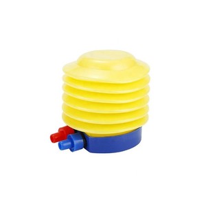 Bomba de pie, bomba de aire, inflador de plástico amarillo para juguetes acuáticos, para aros salvavidas y flotadores. - Product Image 2
