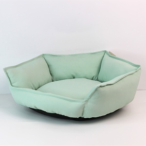 럭셔리 고양이 침대 벨벳 애완동물 침대 미끄럼 방지 바닥 솔리드 코듀로이 재활용 강아지 침대 친환경 제조업체 - Product Image 6