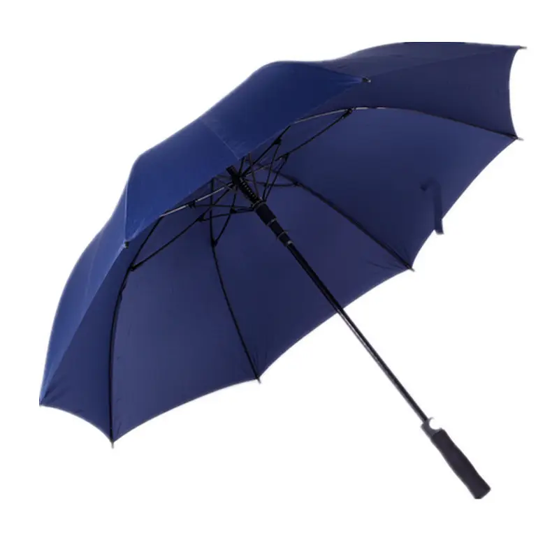 عالية الجودة مخصصة الترويجية الفيبرجلاس مظلة جولف ذات عمود مستقيم مع شعار طباعة