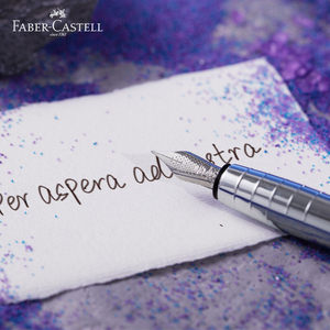 Pluma Estilográfica FABER-CASTELL Serie <span class=keywords><strong>GEFU</strong></span> con Punta de Acero Inoxidable, Tinta Azul Conmemorativa, Set de Regalo para Hombres y Mujeres, Práctica de Caligrafía - Product Image 4