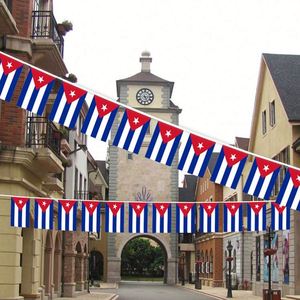Cuba String <b>Flag</b> Polyester Fabric National Country <b>Flag</b> for Birthday Party Festival Decoration - Product Image 3