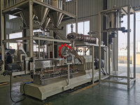 Ligne de production automatique d'aliments secs pour chiens, chats et chiots, extrudeuse à double vis, usine de production