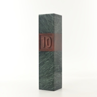 Nouveau Design Personnalisé Gravé Entreprise Trophée Plaque En Bois Marbre Trophée Sublimation Trophée Vierge pour Tradeshow Giveaways